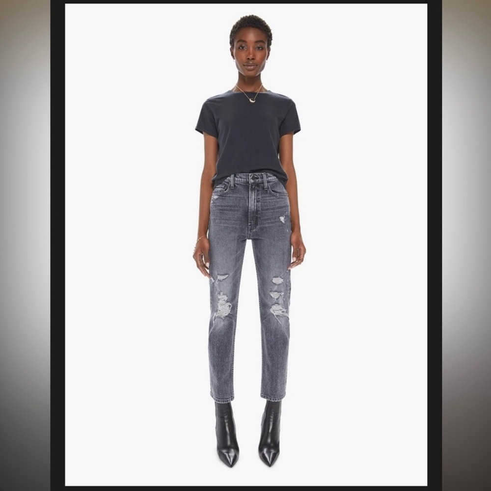 MOTHER Superior High Waisted Rider Ankle Jeans After Midnight With Molly Size 31